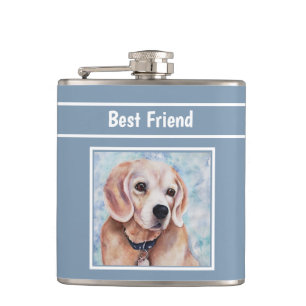 Gentle Sweet Beagle Hip Flask