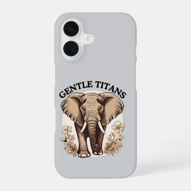 Gentle Titans iPhone 16 Case (Back)