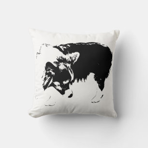 Gentle Tracker Throw Pillow