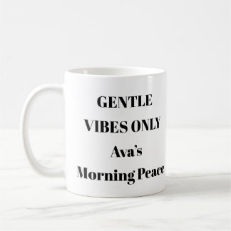 Gentle Vibes Only Esthetic Mental Health Mug