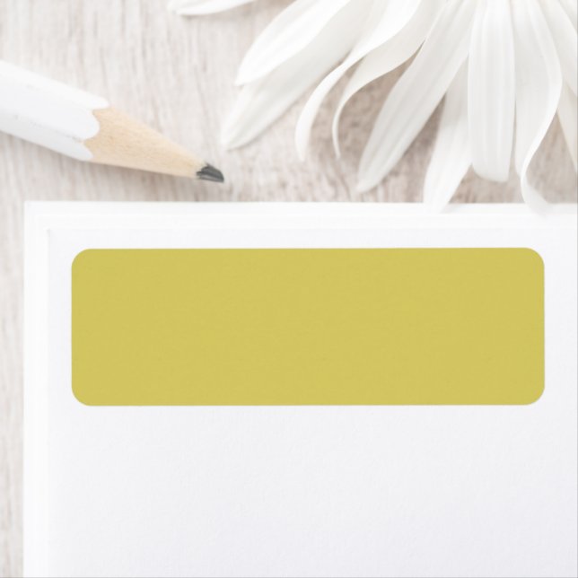 Gentle Warm Yellow Address Labels (Insitu)