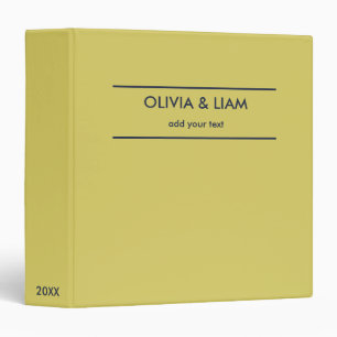 Gentle Warm Yellow Binder