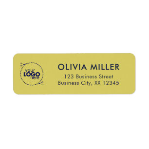 Gentle Warm Yellow - Business Return Address Label