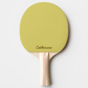 Gentle Warm Yellow Ping Pong Paddle