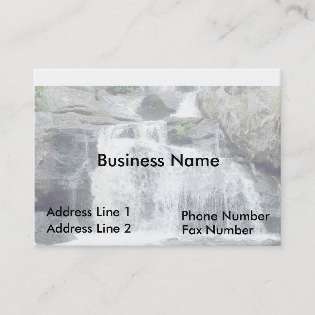 Gentle Waterfall Business Card (Front)