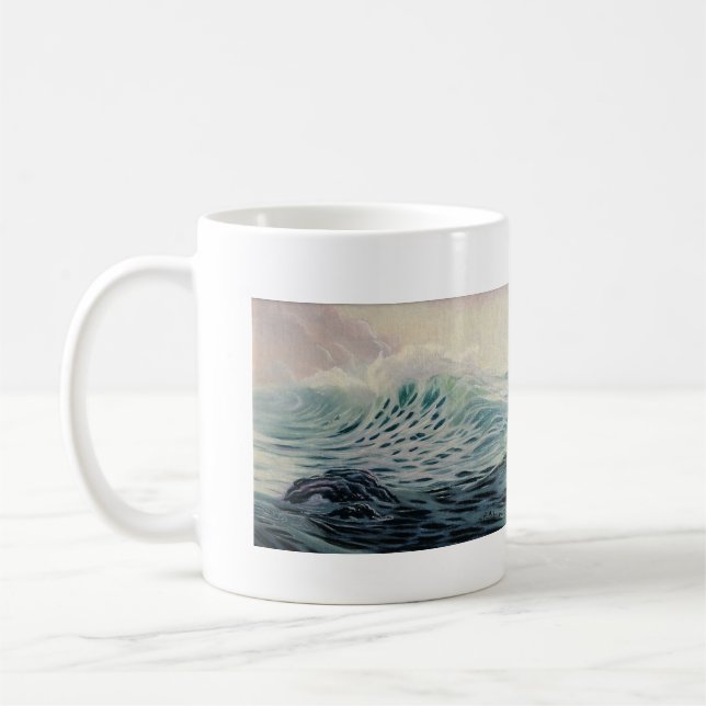 Gentle Wave Appreciate Beauty of Nature Mug (Left)