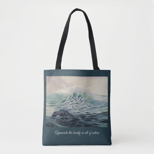 Gentle Wave Appreciate Nature Crossbody Bag (Front)