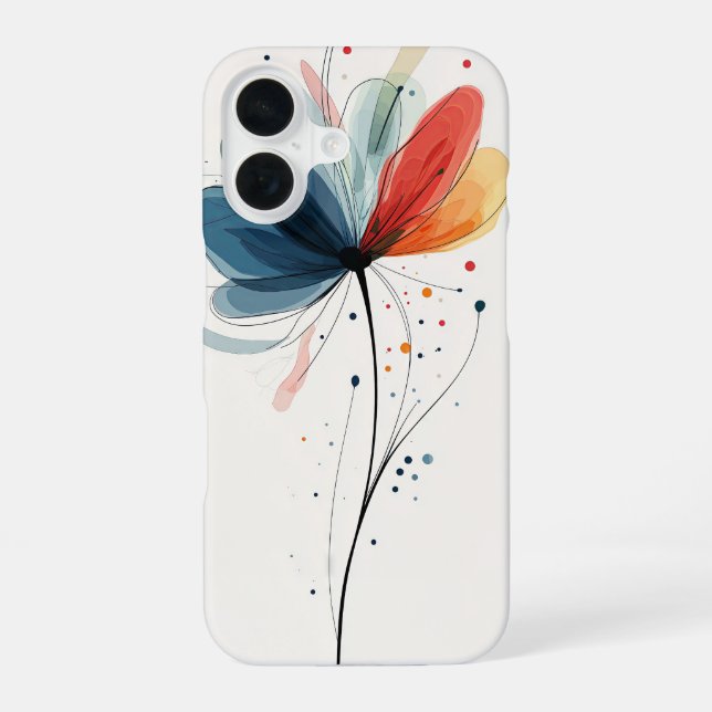 Gentle Whispers iPhone 16 Case (Back)