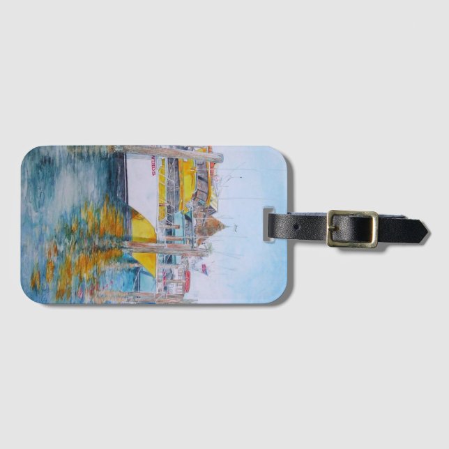 Gentle Winds Luggage Tag (Front Horizontal)