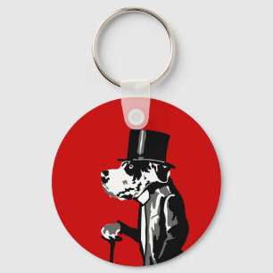 Gentleman Dog Keychain
