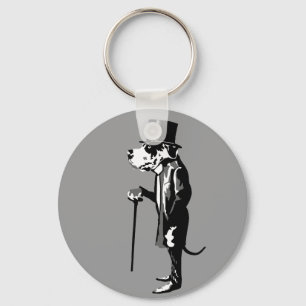 Gentleman Dog Keychain