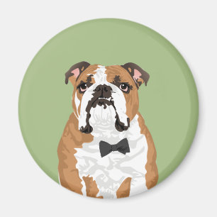 Gentleman English Bulldog Magnet pour Amoureux de 