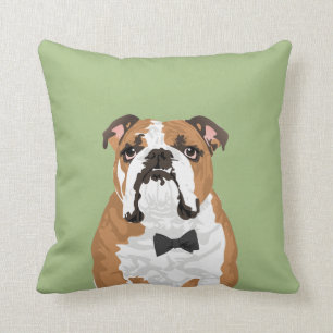 Gentleman English Bulldog Pillow for Dog Lovers