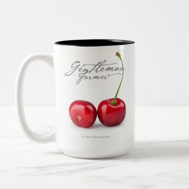 Gentleman Farmer 15 oz. Coffee Mug (cherry) (Left)