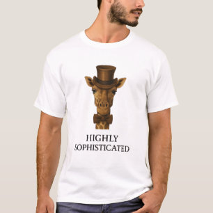 Gentleman Giraffe – The Highly Sophisticated One T-Shirt