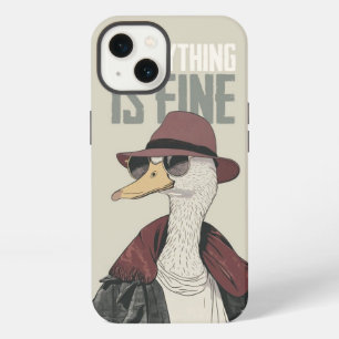 Gentleman Goose: Retro "Everything is Fine" Art Ca iPhone 13 Case