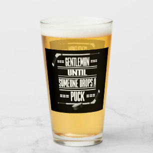 Gentleman Ice Hockey Humour Glass