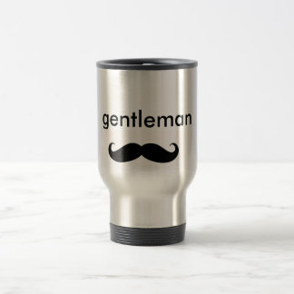 gentleman mustashe travel mug