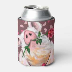 Gentleman Pig - Romantic - Funny Can Cooler
