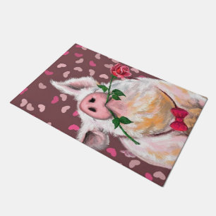 Gentleman Pig - Romantic - Funny - Doormat