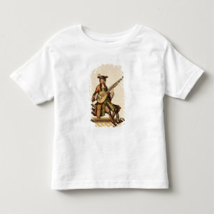Gentleman Playing the Angelica, fashion plate, c.1 Toddler T-shirt