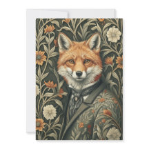 Gentleman Red Fox in Victorian Evening Attire