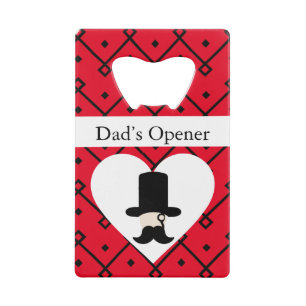 Gentleman’s Editable Father’s Day Credit Card Bottle Opener
