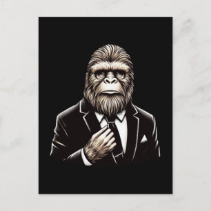 Gentleman Sasquatch - Funny Bigfoot Postcard