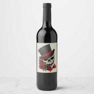 Gentleman Skull Wine Label