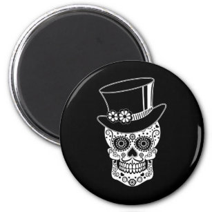 Gentleman Sugar Skull-01 Magnet