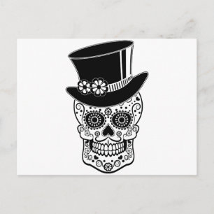 Gentleman Sugar Skull-01 Postcard