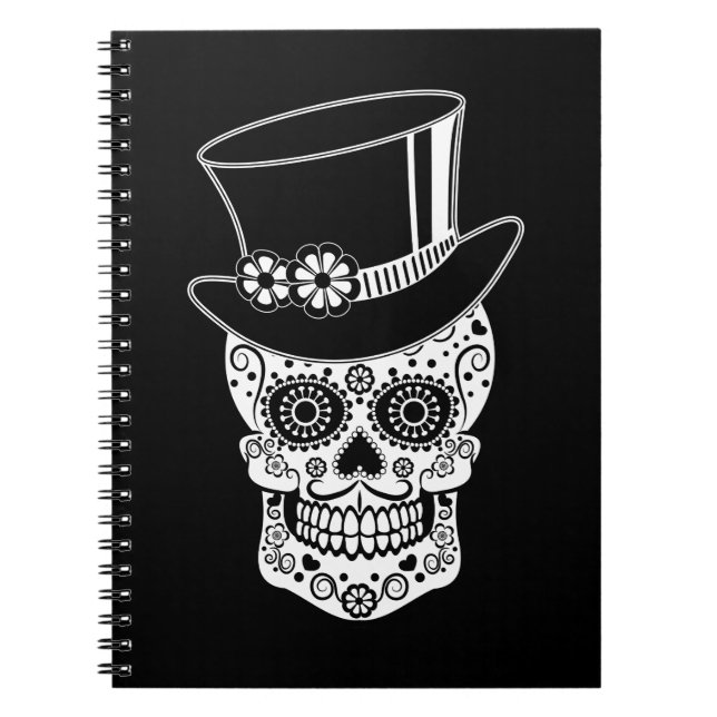 Gentleman Sugar Skull Notebook (Front)
