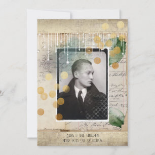 Gentleman Vintage design with quote Holiday Card