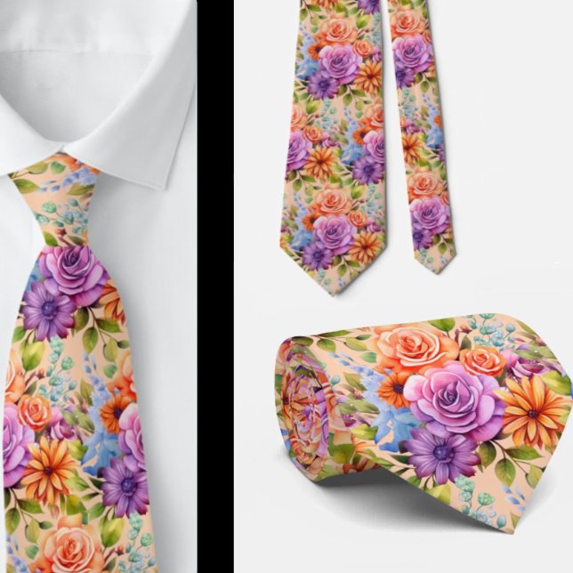 Gentleman's Tie | Wedding & Event Floral Necktie (Creator Uploaded)
