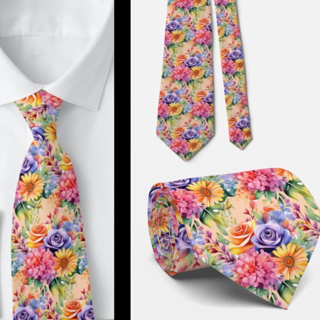 Gentleman's Tie | Wedding & Event Floral Necktie (Creator Uploaded)