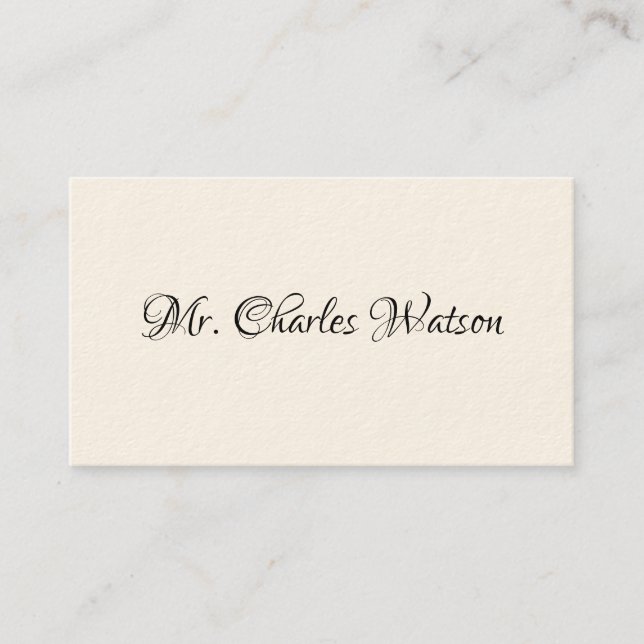 Gentleman's Victorian Calling Cards (Front)