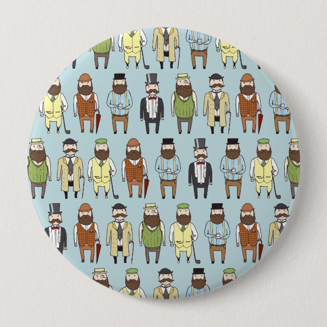 Gentlemen 4 Inch Round Button (Front)