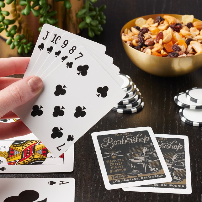 Gentlemen’s Barbershop Retro Haircuts Shaves Playing Cards (Creator Uploaded)