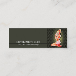 Gentlemen's Club - Card, Business, Calling Mini Business Card