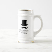Gentlemen's dapper hat and moustache custom