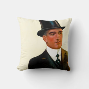 Gentlemen's Shirts Collars and Cuffs Throw Pillow