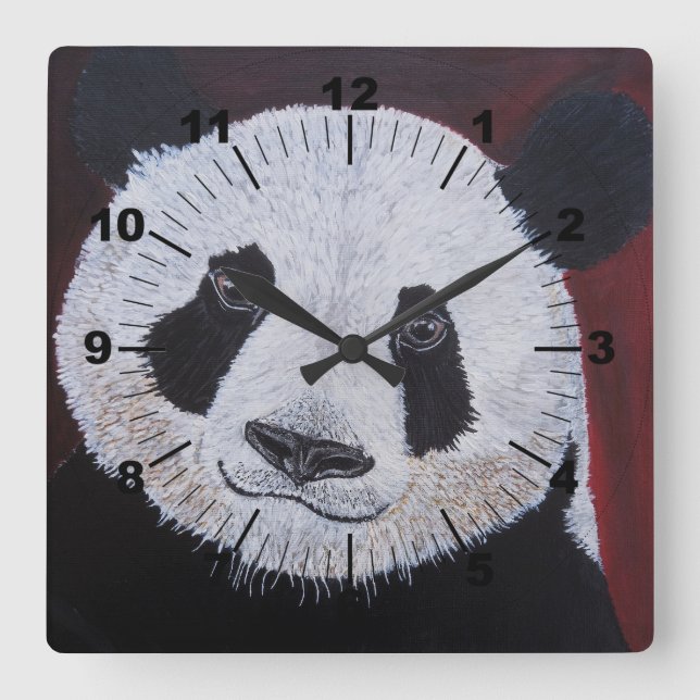 Gentlest of Giants Painting by Alfred Fox Square Wall Clock (Front)