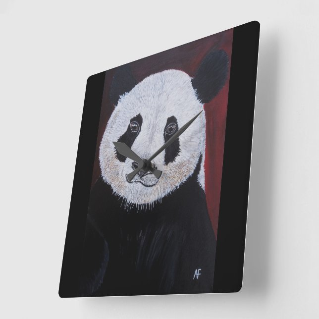 Gentlest of Giants Painting by Alfred Fox Square Wall Clock (Angle)