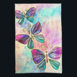 Gently Butterflies - Kitchen Towel<br><div class="desc">Gently Butterflies - Watercolor</div>