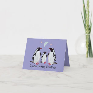 Gentoo Penguin Greetings Card