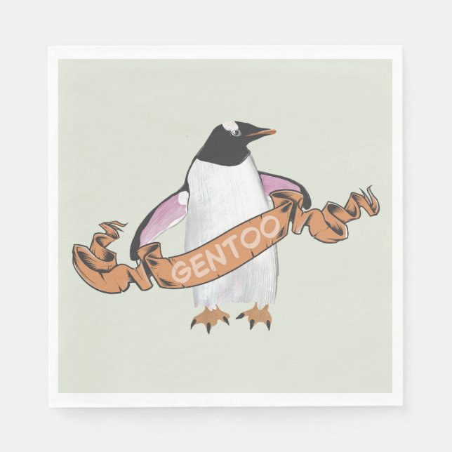 Gentoo penguin napkin (Front)