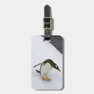 Gentoo penguin Pygoscelis papua) standing Luggage Tag