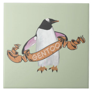 Gentoo penguin tile