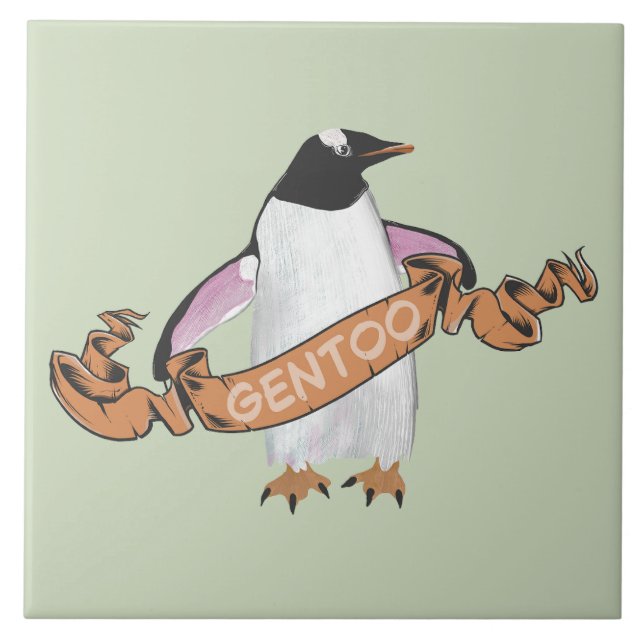 Gentoo penguin tile (Front)
