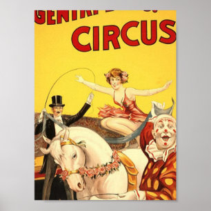 Gentry Bros. circus Miss Louise Hilton Poster